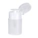 60ML Refillable Liquid Pump Bottle Transparent Empty Pump Dispenser Cosmetic Nail Polish Removal Press Pump Bottle for Nail Art Salon Beauty Salon(White)