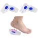 Shop Silicone Cushion Heel Inserts Shock Absorption & Extra Soft for Plantar Fasciitis - Medium Transparent Blue | Global Shipping Available - Buy Online on GoSupps.com