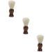 Beaupretty 3st Bart cleaning brush Gift Ideas for men men's gift idea beard care tool Styling-beard-bearing combatable beard men beard bush Styling beards model man bamboo