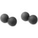 Minkissy Lacrosse Ball & Fitness Towels Set - High Density Muscle Roller & Yoga Mat Tear Resistant Sweat Absorbent - 2pcs Black for Studio & Relaxation - Buy Online on GoSupps.com