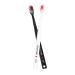 Froiny 2pcsSet Couple Toothbrush Black and White Tooth Brushes Heart Shaped Toothbrush Adult Soft Bristle Toothbrush One Size