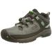 KEEN Kids' Targhee Low Waterproof Hiking Shoe Little Kid (4-8 Years) 8 Little Kid Steel Grey/Irish Green
