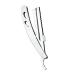 Beaupretty blade razor manual barturasier hairdresser holder foldable razor holder razor from stainless steel razor stand man bracket rustproof steel metal