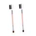 1 Eyebrow Comb Brush Duo Eyebrow Brush Eyelash Brush Professional Cosmetics Brush Concealer Brushes Eye Shadow Brush Double Ended Brow Brush Extend Portable Miss Pink