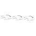 Gleavi 3st carnival glasses glasses Funny sunglasses lentilless glasses sunglasses without glasses retro sunglasses vintage decor vintage sunglasses child half picture glasses frame