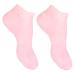 FRCOLOR 1 Pair Sock Foot Birth Control Wallet Lotion Dry Cracked Gel Moisturizing Gel Booties Spa Knee Scooter Pad Silicone Gel Skin Rejuvenate Sebs Vitality Pillow Women's Pink 22X8.5X1cm