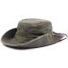 Mens Cotton Embossed Wide Brim Hat | Foldable Jungle & Fisherman Hat for Fishing & Hiking - Army Green - Buy Online on GoSupps.com