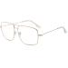 Musivon Glasses Frames Women Men - Vintage Glasses Without Prescription Window Glass Decorative Glasses Gold