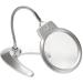 Magnifying Glasses Vision aids 2X 6X Magnifiers Desktop Hd Double Lens with Led Lights Old Man Reading Mobile Phone Repair Magnifying Glass Silver Stationery Office Supplies 1PCS Journey