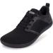 Joomra Men's Cross Trainer Minimalist Barefoot Shoes Zero Drop Sneakers | Wide Toe Box | Upgrade Stability 12 W83 | All Black