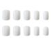 Justotry 24-Piece White Angular Press-On Nails | Glossy Short French Fake Nails for Women | Stylish Square Artificial Fingernails - Buy Online on GoSupps.com