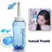 Nasal Wash Bottle Neti Pot 500ML - Adult & Kid Nose Cleaner for Allergic Rhinitis, Sinusitis, Cold & Flu Relief - Buy Online on GoSupps.com