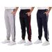 Real Essentials 3 Pack: Boy's Active Athletic Casual Jogger Sweatpants with Pockets Medium Set 2