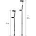 Forearm Crutches Adjustable Aluminum Crutches Walker Adjustable Arm Crutches Rehabilitation Equipment Supplies for Disabled Elderly Lightweight Arm Crutch Journey - Buy Online on GoSupps.com
