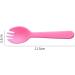 100PCS Eco-Friendly Small Disposable Spork | Durable Clear Plastic Sporks for School Lunch & Parties - Buy Online on GoSupps.com