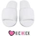 10 Pairs of Disposable White Slippers - Open Tip Waterproof Soft - Ideal for Hotels Spas & Wellness Centers - Buy Online on GoSupps.com