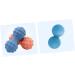 Tovinanna Double Massage Foot Balls - Silicone Acupuncture Gauge for Muscle Relief | Fitness & Yoga Tool - 15x6cm Blue - Buy Online on GoSupps.com