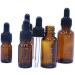 3 Pcs Empty Refillable Amber Glass Graduated Dropper Bottle Essential Oil Cosmetics Elite Fluid Container Jar Pot Holder with Glass Pipette Dropper (20ml/0.67oz) - Buy Online on GoSupps.com