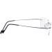 Rongchy Super Light 100% Titanium Rimless Reading Glasses for Men - +0.50 Strength Gray Color Includes Eyewear Case - 23 Options Available - Buy Online on GoSupps.com