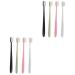 Minkissy portable toothbrush 8 pieces soft toothbrush adults the toothbrush cleaning sensitive toothbrushes household toothbrush hand toothbrush premium-pp child clean