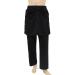Daily Wear Adult Open Crotch Pants Easy to Wear and Take Off Postoperative Nursing Pants Skin-Friendly and Breathable Medium Black