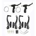 CNC V Brake Set, Bicycle Linear Pull V Brakes for Front/Rear Wheel, Long Arm 110mm, Black  V Brake Set-55