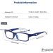 Buy Eyglajdd Sporty Reading Glasses for Men & Women - 5 Pack Blue Light Blocking Light Rectangle +2.50 in Black Blue Gray White Orange | Shop Internationally! - Buy Online on GoSupps.com