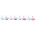 CLISPEED 8 Pcs Massage Shampoo Comb Dog Grooming Brush Massage Comb Manual Scrubbing PP Child