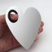 Heart-Shaped Makeup Palette - Stainless Steel Nail-Art Cosmetic Mixing Tool with Spatula for Artists - Buy Online on GoSupps.com