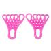 LANGYI Healthy Fascia Stretcher Strap Hollowed Out Comfortable Good Ductility Halluces Valgus Corrector Fitness Supplies Thumb Correction Strap Pink