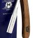Pure Rose Wood Handle Straight Razor - Premium Barber Style Shaving for All Skin Types - Buy Online on GoSupps.com