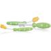 Nuby ID754 3 Piece Toothbrush Set - Soft Bristles Fun Colors for Kids | International Shipping Available - Buy Online on GoSupps.com