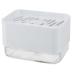 Kitchen Dishwashing Brush Detergent Push-Type Liquid Box Cleaning Brush Automatic Soap Box Simple Installation Double-Sided Sponge Wipe 13.7 * 9.7 * 9Cm Gray (White)