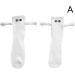 2 Pairs Funny Magnetic Suction 3D Doll Couple Socks - Unisex Casual Socks - Buy Online on GoSupps.com