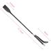 Jepeux 18 inch Quality Leather Riding Crop - Black Double Clapping Whip - Buy Online on GoSupps.com