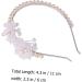 Didiseaon Pearl Flower Headband Wedding Hair Accessory Women Headband Flower Hair Ornament Flower Head Band Head Band for Bride Delicate Pearls Headband Bride Headband Wedding Decor - Buy Online on GoSupps.com