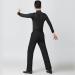 Men's Long Sleeve Latin Dance Shirt for Ballroom Salsa Tango Modern Waltz | Performance Wear - Black - Large - Buy Online on GoSupps.com