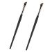 Baluue 2pcs Eyebrow Brush Flat Eyeliner Brush Concealer Brush Flat Tapered Brush Angled Brush Wood