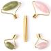 Jade Rose Quartz Roller Kit | 3 Changeable Heads Facial Roller for Glowing Skin - Shop Internationally - Buy Online on GoSupps.com