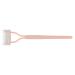 Mascara Comb Arc Shape Stainless Steel Teeth Pink Straight Handle Eyelash Brush Separator For Lady Makeup