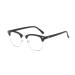 LNTICB Blue-light glasses computer reading glasses retro glasses frame anti-UV transparent lens anti eyes fatigue light professional unisex for smartphone screens computer TV silver black