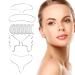 Wrinkles Patches Chest Wrinkle Pads Anti-Wrinkle Reusable Silicone Patches Facial Wrinkle Remover Strips Wrinkle Patches for Face Neck and Chest (B)