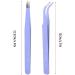 Wear-Resistant Stainless Steel Tweezers Kit for Nail Art - Professional Manicure Tools (Purple) - Buy Online on GoSupps.com