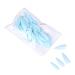 dijiusidy 1 Set Press on Nails Almond Fingernails Stick Solid Color Full Cover Art Decals Salon Supplies DIY Decorations No.11 ice lake blue