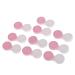 Sharplace Travel Lens Case Box Holder Container Contact Lens Case Box 10 Set One Size Pink Non-transparent