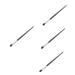 OHPHCALL 4pcs Animal Hair Makeup Brush Women Makeup Brush Women Eye Shadow Brush Black 17.70X0.70X0.70CMx4pcs Blackx4pcs