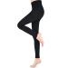 Compression Pantyhose for Women & Men, Footless Compression Stockings,  20-30 mmHg Support, Black. Black 2X-Large