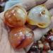 Natural Crystal Rough 3pcs Natural Heart-Shaped Colorful Red Carnelian Agate Flame Geode Stones