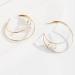 Rumtock Pearl Statement Hoop Earrings - Women's Fashion Lightweight Circle Beaded Earrings - Buy Online on GoSupps.com