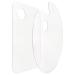 Tamaki 2 Pack Acrylic Paint Palette with Thumb Hole Clear Paint Pallet Easy Clean Non-Stick Artist Pallet for Oil Watercolor Craft DIY Art Painting Palette